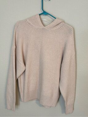 NWOT - wild fable Cream Textured Knit Hoodie - XS